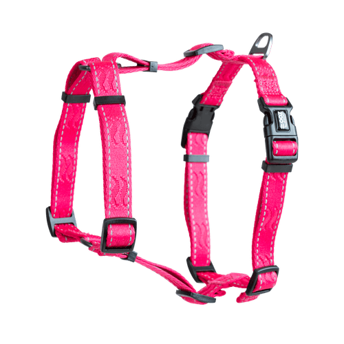 Sele Rufus H-sele ställbar S/M 20 mm x 70 cm Rosa