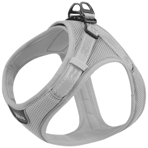 Sele Rufus Soft ställbar M Hals 20 mm x 40-50 cm Bröst 20 mm x 52-62 cm Grå