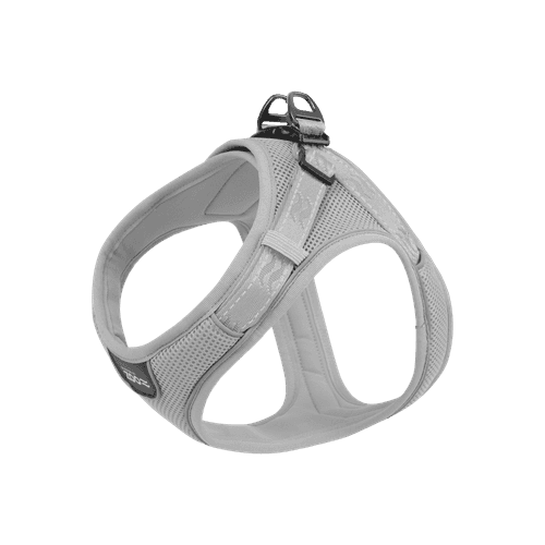 Sele Rufus Soft ställbar XXS Hals 15 mm x 24-30 cm Bröst 15 mm x 30-38 cm Grå