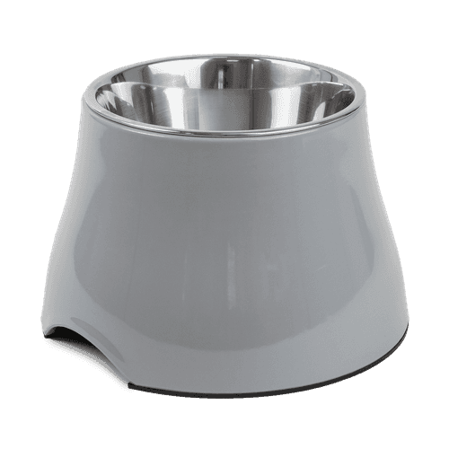 Upphöjd Matskål Solid Ergo Grå M/L 450ml, 19x12cm - Hund - Matplats & Vattenautomater för hund - Hundmatskålar & Vattenskålar för hund - Selected by ZOO - ZOO.se
