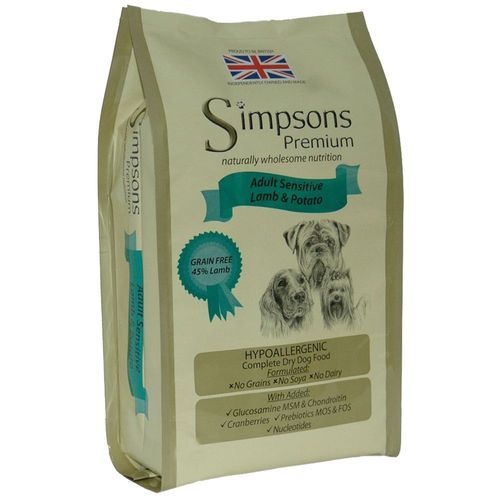 Simpsons Premium Adult Sensitive Lamm & Potatis - 2 kg
