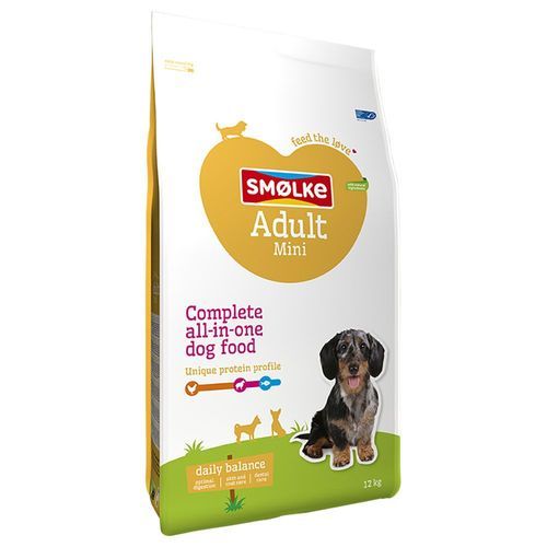 Smølke Dog Adult Mini - Ekonomipack: 2 x 12 kg