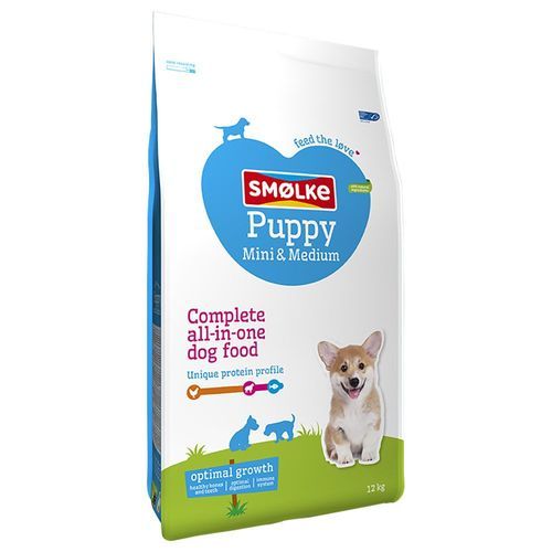Smølke Dog Puppy Mini-Medium -Ekonomipack: 2 x 12 kg