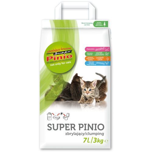 Super Pinio Natural kattsand - 7 liter (ca 2,5 kg)
