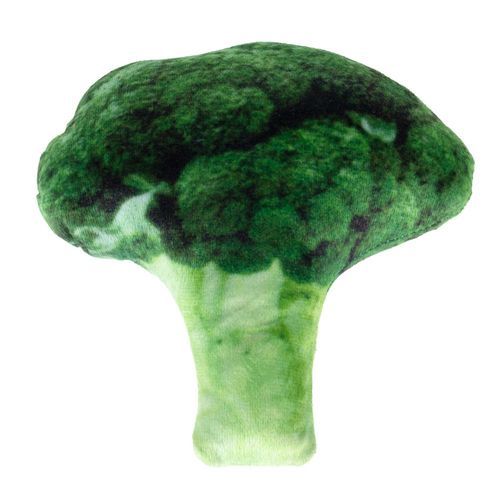 TIAKI Broccoli hundleksak med squeaker - L 15 x B 16 x H 6 cm