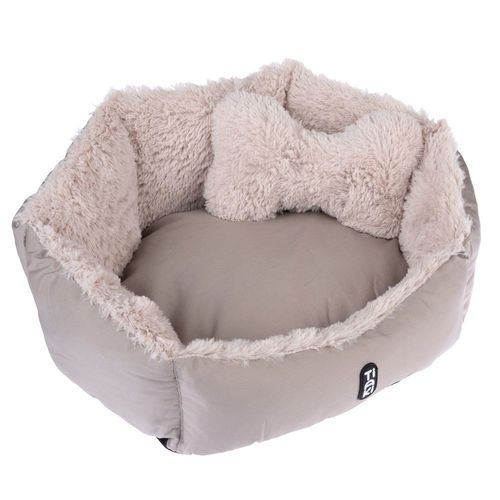 TIAKI Fluffy Bone myssäng - L 50 x B 40 x H 20 cm