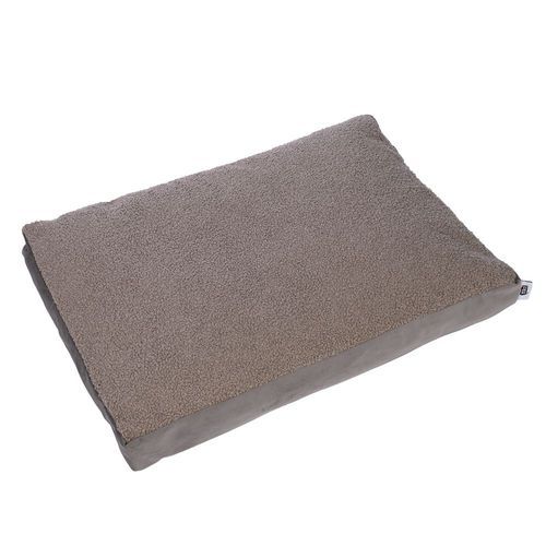 TIAKI hundmadrass Teddy, taupe - Storlek M: L 70 x B 50 x H 10 cm