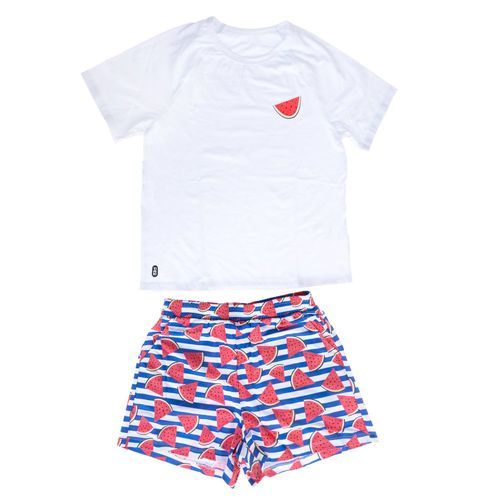 TIAKI Pet & Parent pyjamas i partnerlook, melon - Pyjamas för hundföräldrar: Storlek M