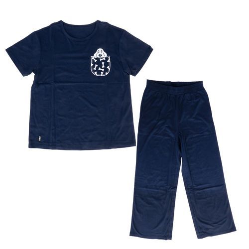 TIAKI Pet Parent pyjamas Pet Love - Storlek S, mörkblå