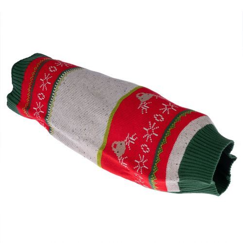 TIAKI Reindeer trefärgad hundtröja - Stl. M: rygglängd ca 30 cm