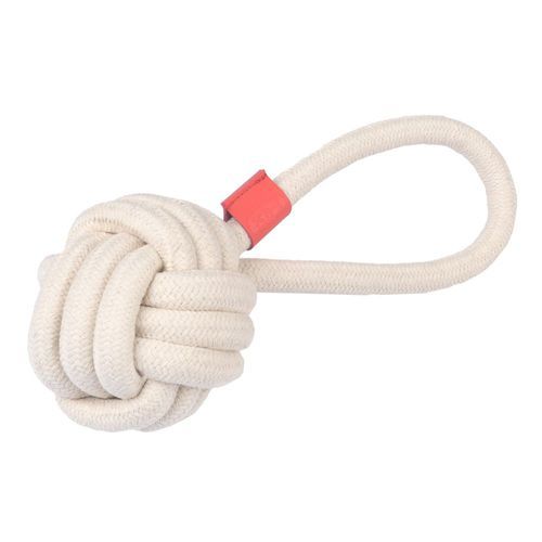 TIAKI Rope Ball med handslinga - L 23 x Ø 8,3 cm