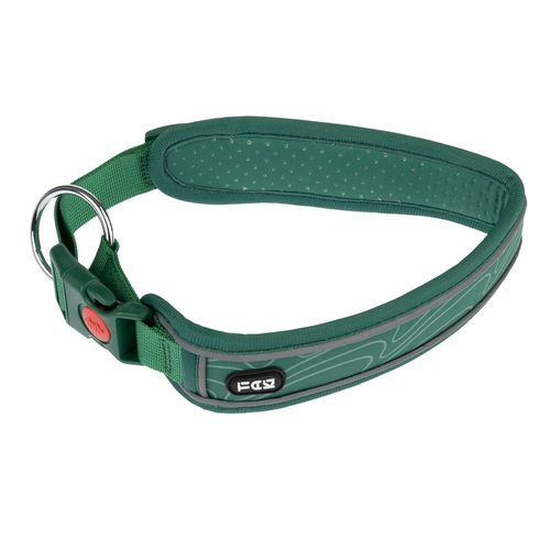 TIAKI Soft & Safe halsband, grönt - Stl. L: 55 - 65 cm halsomfång, B 45 mm