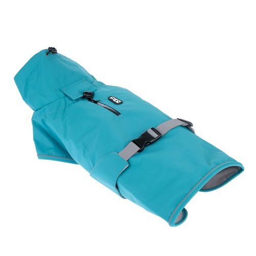 TIAKI Teal hundjacka - Rygglängd: ca 60 cm