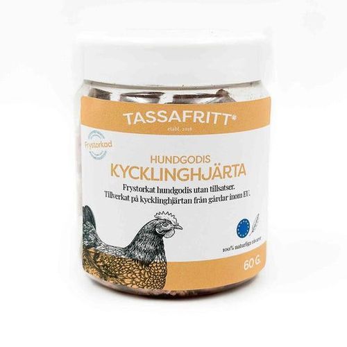 Frystorkat Kycklinghjärta Hundgodis - 60 g