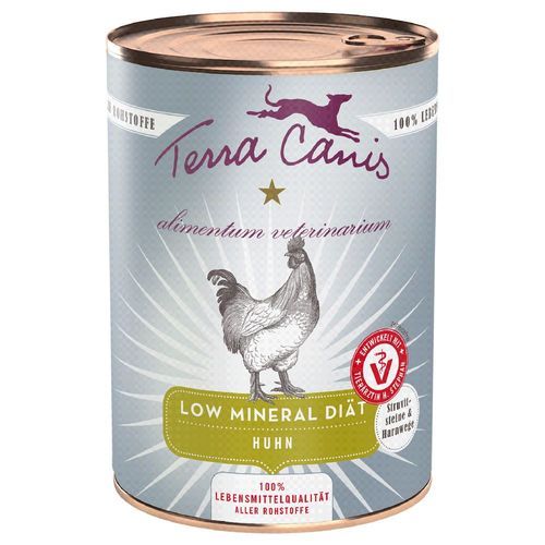 Terra Canis Alimentum Veterinarium Low Mineral Diet 6 x 400 g - Kyckling
