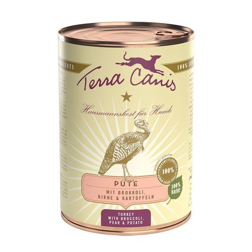 Terra Canis Classic 6 x 400 g - Kalkon med broccoli, päron & potatis