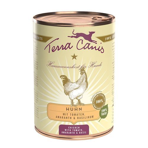 Terra Canis Classic 6 x 400 g - Kyckling med tomat, amarant & basilika