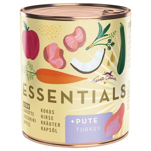 Terra Canis Essential 8+ 6 x 780 g - Kyckling & kalkon