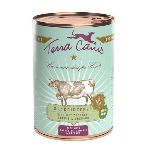 Terra Canis Grain Free 6 x 400 g - Nötkött med zucchini, pumpa & oregano