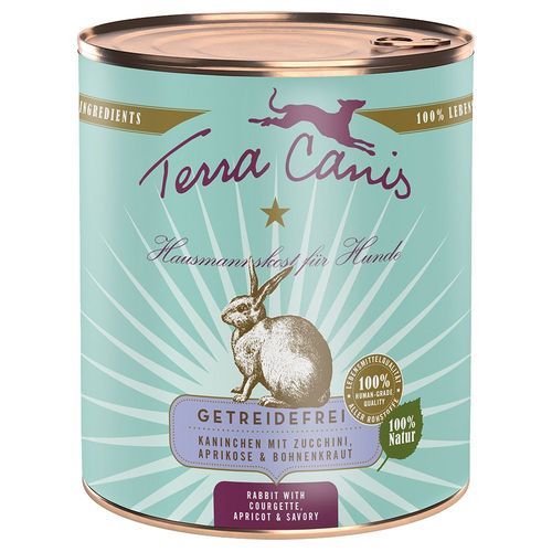 Terra Canis Grain Free 6 x 800 g - Kanin med zucchini, aprikos & gurkört