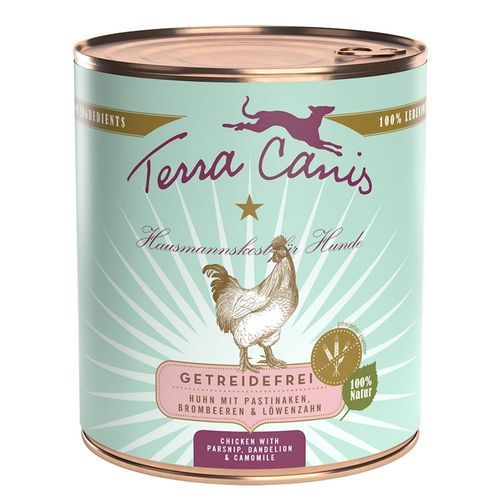 Terra Canis Grain Free 6 x 800 g - Kyckling med palsternacka, maskros & björnbär
