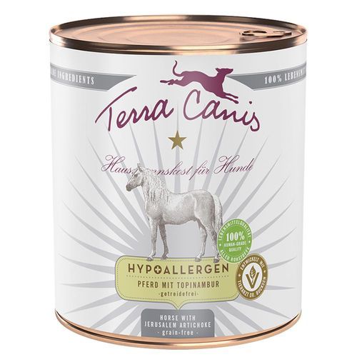 Terra Canis Hypoallergenic 6 x 800 g - Häst med jordärtskocka