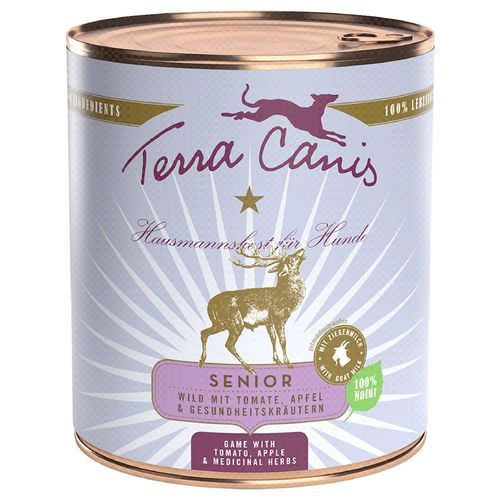 Terra Canis Senior spannmålsfritt 6 x 800 g - Vilt med tomat, äpple och hälsoörter