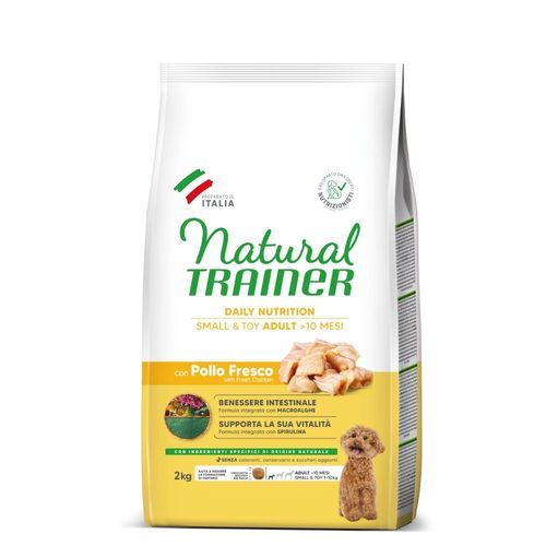 Natural Trainer Adult Small & Toy med kyckling - 2 kg