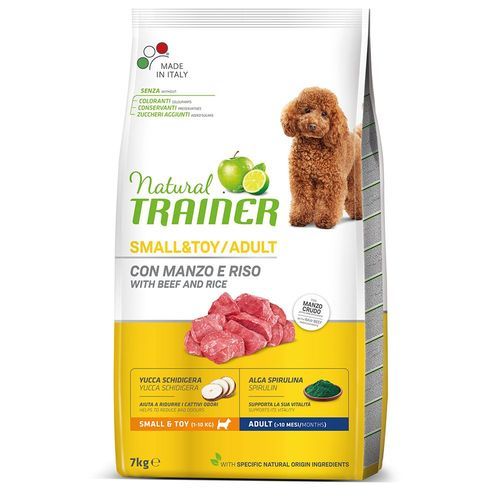 Ekonomipaket 2 x 7 kg / 3 x 2 kg Trainer Natural Mini - Nötkött & ris (2 x 7 kg)