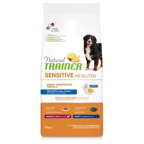 Natural Trainer Sensitive Adult Medium/Maxi med ägg - 12 kg