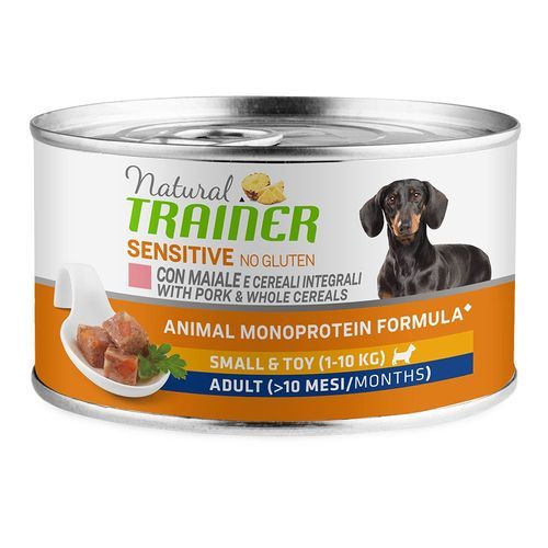 Natural Trainer Sensitive No Gluten Small & Toy Adult - 150 g med fläskkött