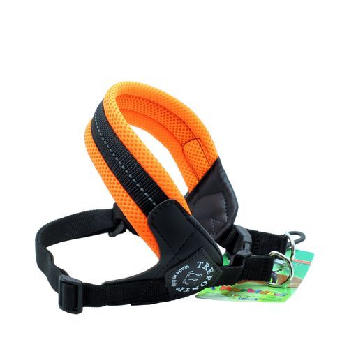 Tre Ponti Justerbar Sele Med Spänne - Mesh / Neonorange / 3½. Från 7 till 9 kg