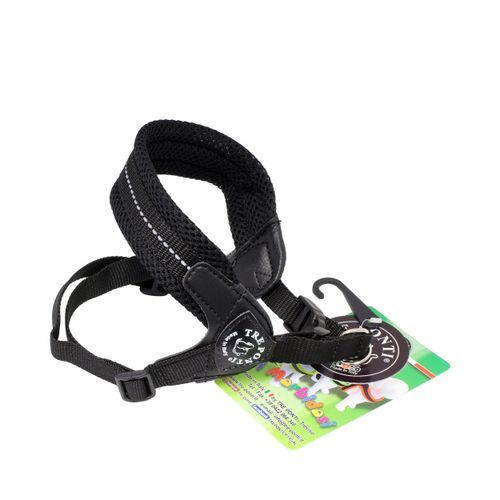 Tre Ponti Justerbar Sele Med Spänne - Mesh / Svart / 1½. Från 3 - 4 kg