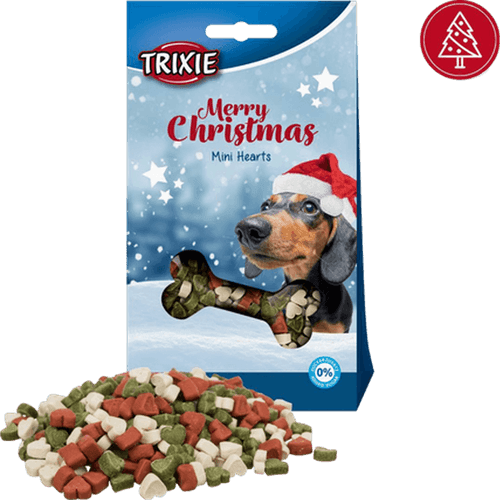 Christmas Mini Hearts Chicken Mix 140 g - Hund - Hundgodis - Träningsgodis & belöningsgodis - Trixie - ZOO.se