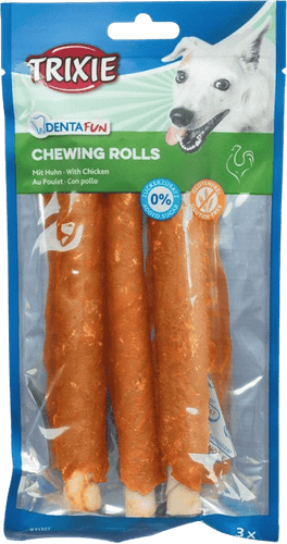 Denta Fun Tuggrulle, kyckling, 17 cm, 3-pack