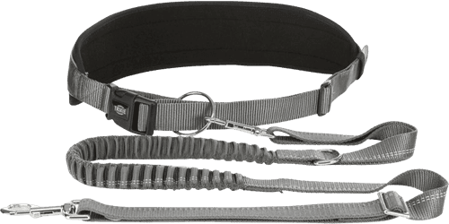 HandsFreebälte m expander 75-120/9 cm, koppel 120-150, svart - Hund - Hundträning & Bruksspår - Dragsele - Trixie - ZOO.se
