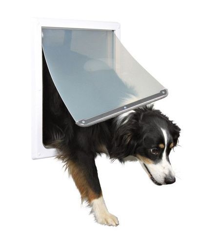 Hundlucka 2-väg M-XL, 39x45 cm Vit