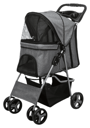 Hundvagn, Grå 47×h100×80 cm max 15 kg