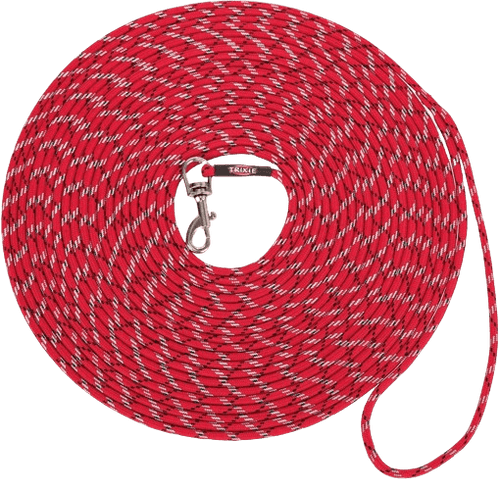 Junior Valp/unghund spårlina, rund, XXS-XS: 8 m/ø 4 mm, röd - Hund - Hundträning & Bruksspår - Spårlinor - Trixie - ZOO.se