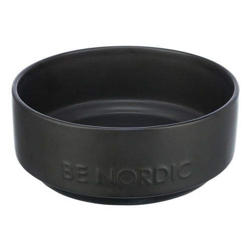 Trixie Be Nordic Hundmatskål i Keramik Svart (1.2 l/ø 18 cm)