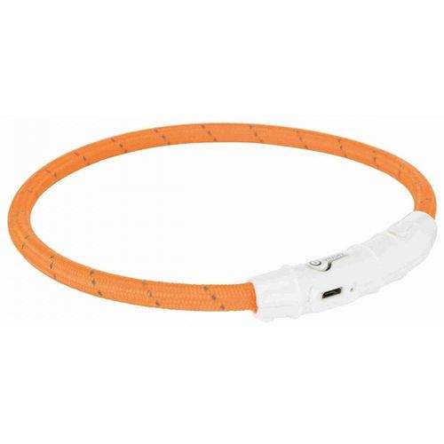 Trixie Flash Light LED-halsband Orange (M - L)