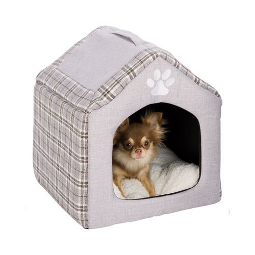 Trixie Igloo Silas Hundkoja Grå med Mjuk Dyna 40x45x40cm