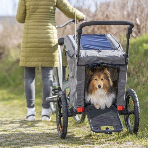 Trixie Premium Cykelvagn Hund Grå (L)