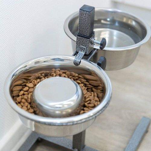 Trixie Slow Feeding Hundmatskål Rostfri (L)