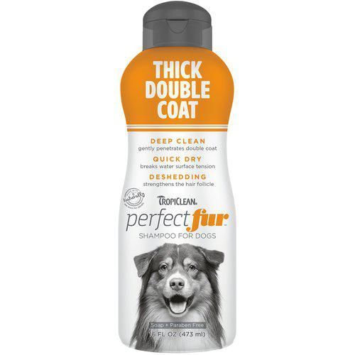 Tropiclean Perfect Fur Schampoo för dubbel tjock päls- 473 ml