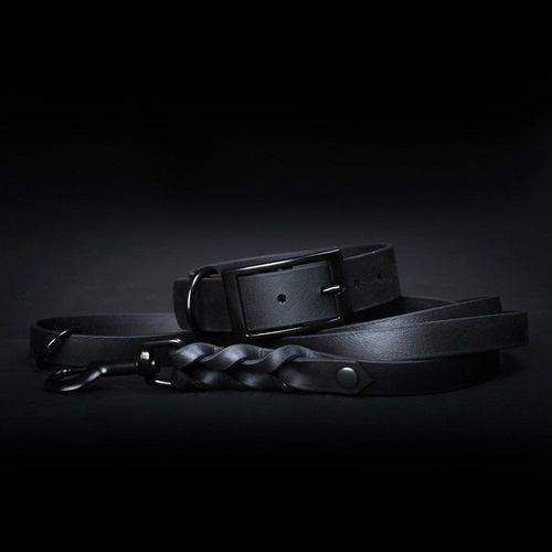 Tyylivoitto Classy Black on Black Hundhalsband Svart (M)