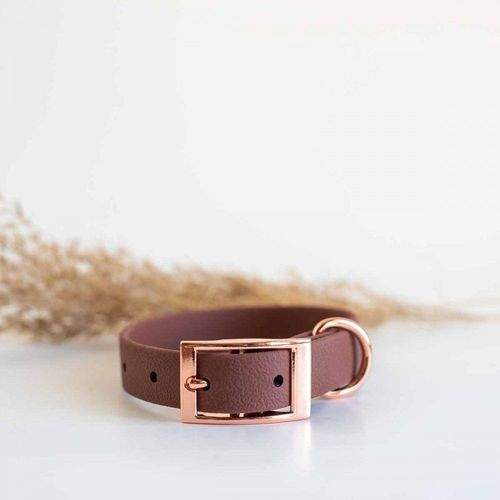 Tyylivoitto Classy Hundhalsband Brun (XS)