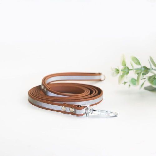Tyylivoitto Shine Eazy Hundkoppel med Reflex Brun (13mm x 200cm)