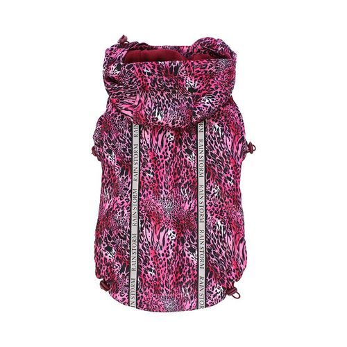 Rainstorm Hundjacka - Pink Leopard / 40 cm