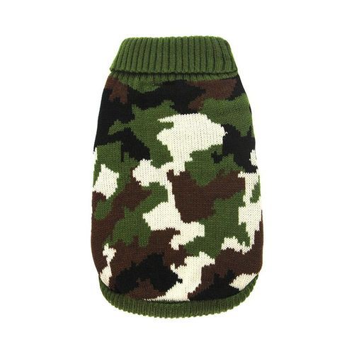 Stickad Hundtröja - Camouflage / 30 cm